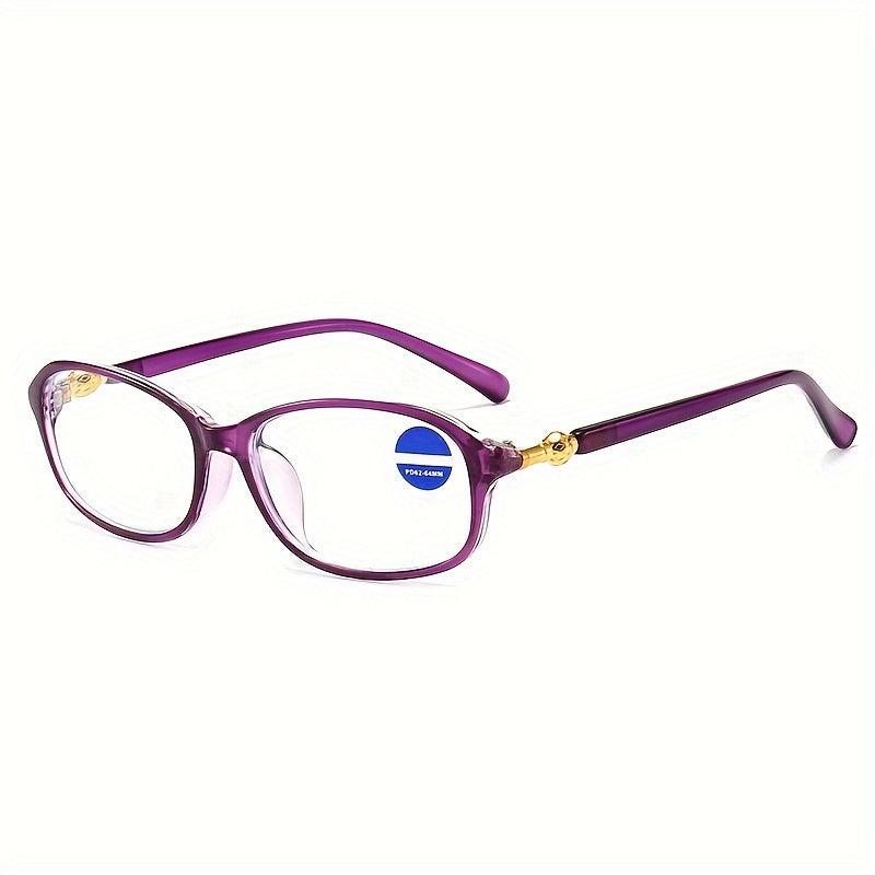 Y2K Style Light Blocking Glasses Clear Lens Reduce Eye Fatigue UV Glare