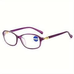 Y2K Style Light Blocking Glasses Clear Lens Reduce Eye Fatigue UV Glare