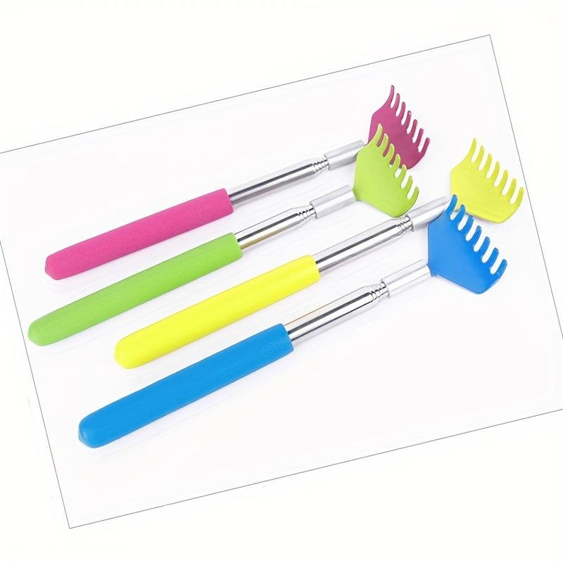 Adjustable Metal Telescopic Back Scratcher Portable Handheld Extendable