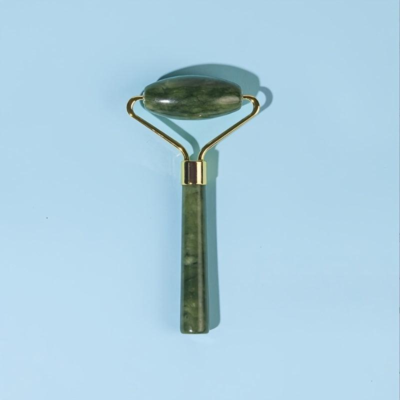 Jade Roller Face Massager Real Stone Massage Home Use