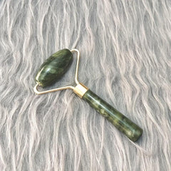 Jade Roller Face Massager Real Stone Massage Home Use