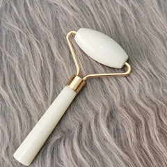 Jade Roller Face Massager Real Stone Massage Home Use