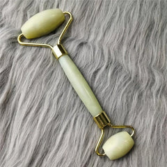 3pcs Natural Jade Face Roller Scraping Set Facial And Neck Massage