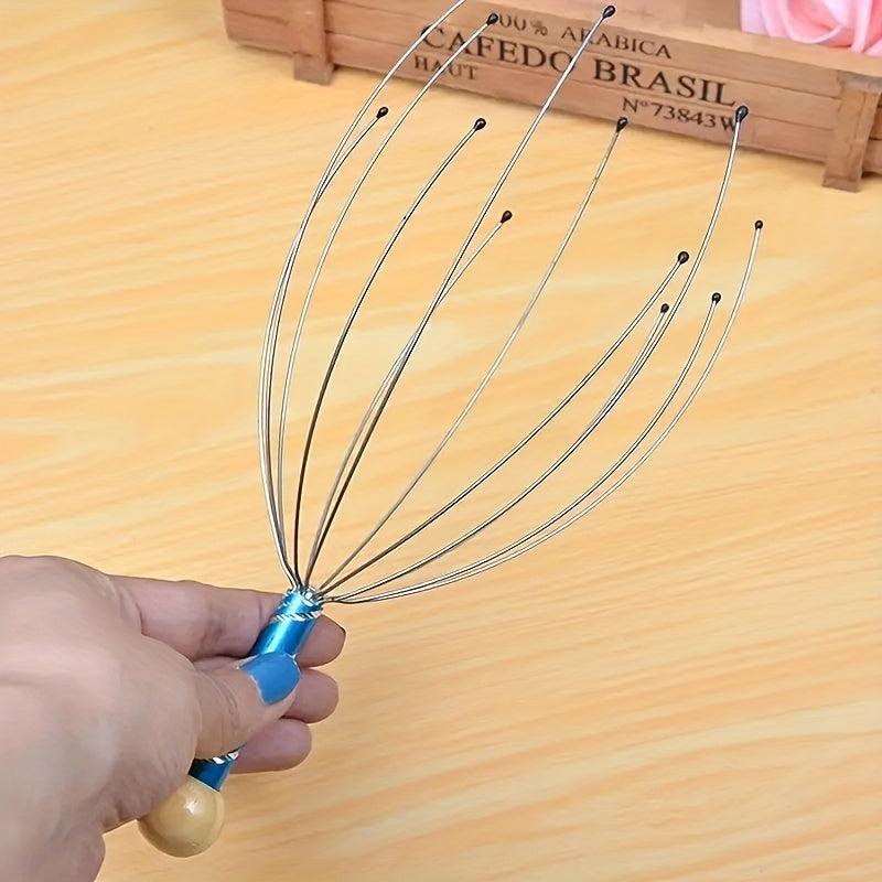 Octopus Head Scalp Massage Body Massager Stress Relief Metal Massager