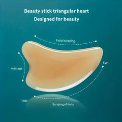Triangle Heart Gua Sha Board Trigger Acupressure Massage Tool