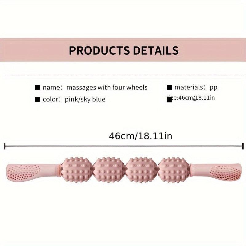 45 97 Cm Massage Roller Handheld Muscle Massage Roller Pink