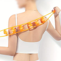 Portable Back Strap Roller Massager for Shoulder Opening and Back Relief