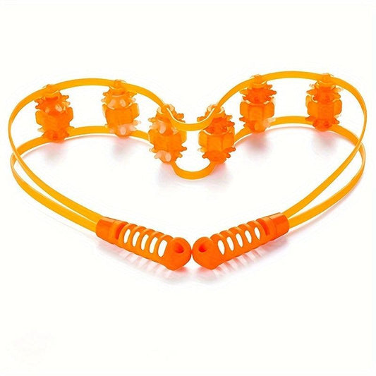 Portable Back Strap Roller Massager for Shoulder Opening and Back Relief
