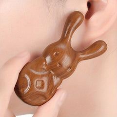 Modern Solid Wood Rabbit Nose Comb Massage Tool