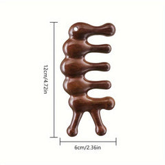 Modern Solid Wood Rabbit Nose Comb Massage Tool