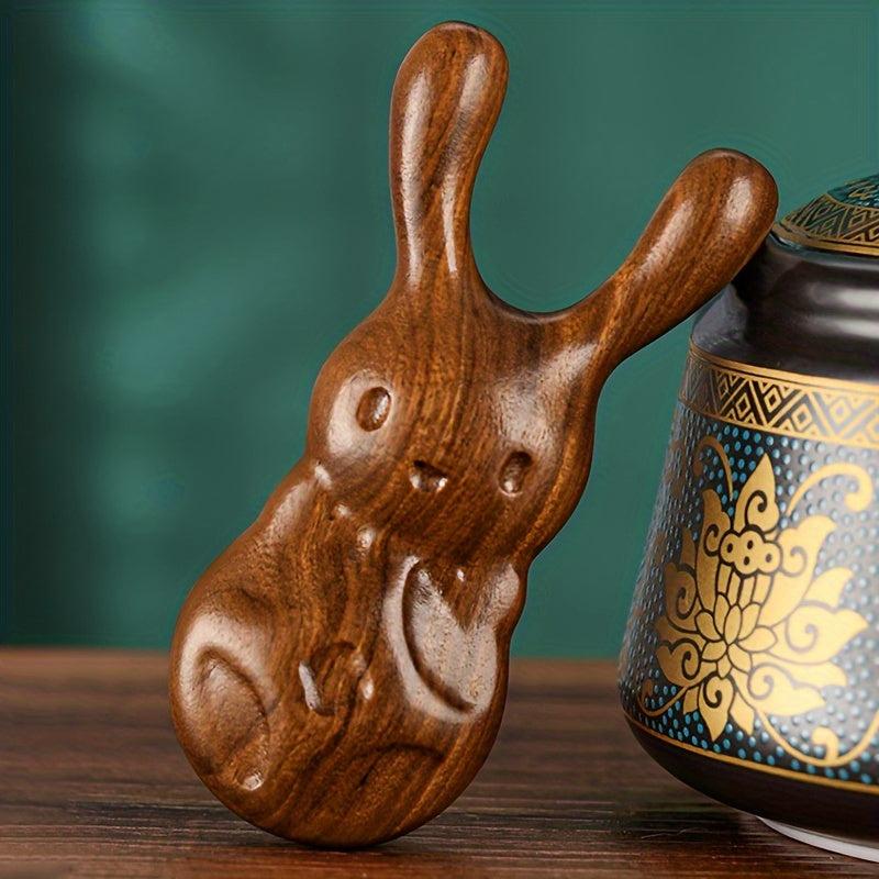 Modern Solid Wood Rabbit Nose Comb Massage Tool