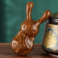 Modern Solid Wood Rabbit Nose Comb Massage Tool