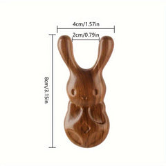 Modern Solid Wood Rabbit Nose Comb Massage Tool
