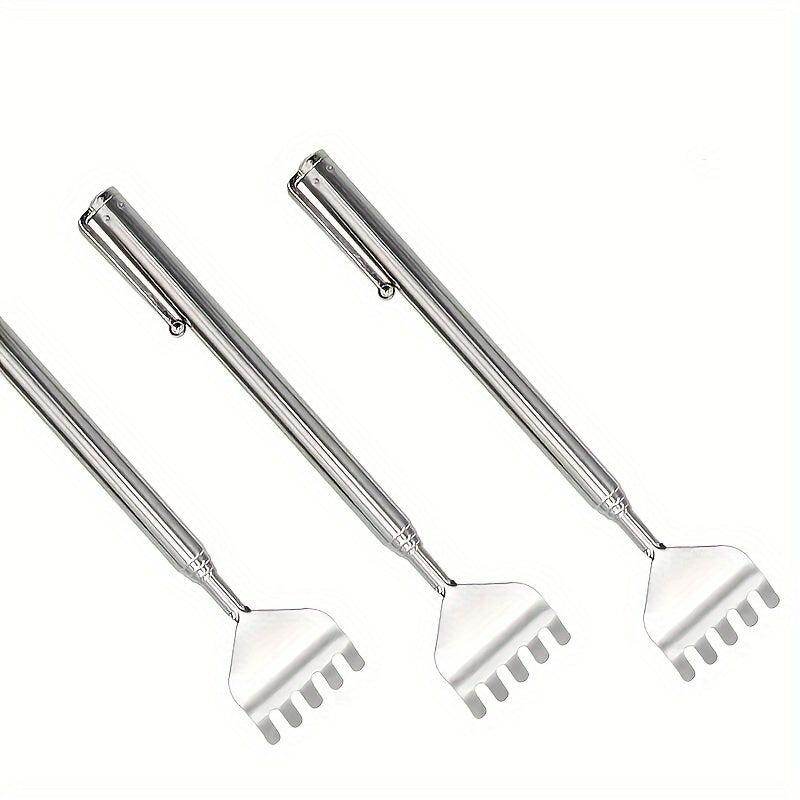 3pcs Adjustable Stainless Steel Back Scratcher Anti Itch Claw Massager