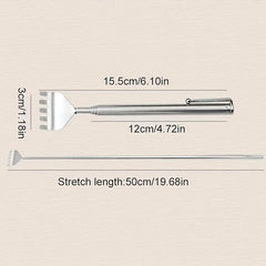 Stainless Steel Claw Back Scraper Telescopic Retractable Back Scratcher