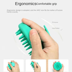 Silicone Shampoo Massage Brush Scalp Cleaning Itch Scratcher Comb