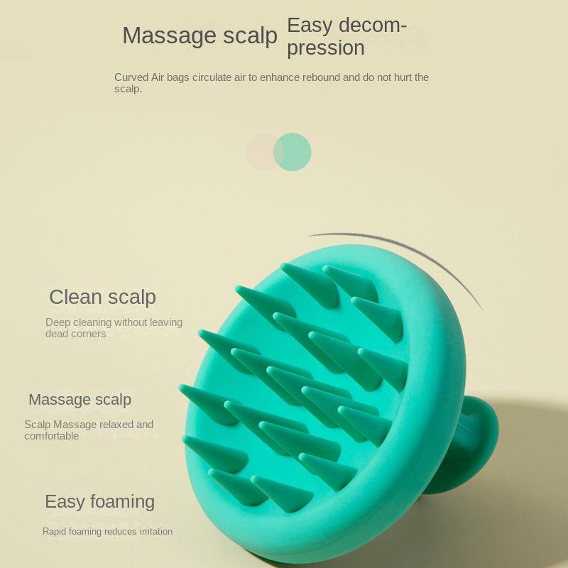 Silicone Shampoo Massage Brush Scalp Cleaning Itch Scratcher Comb