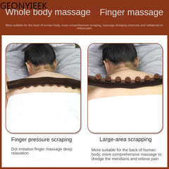 Carbonized Wood Scraping Massage Stick Back Massager Tool