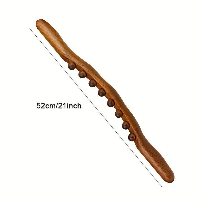 Carbonized Wood Scraping Massage Stick Back Massager Tool