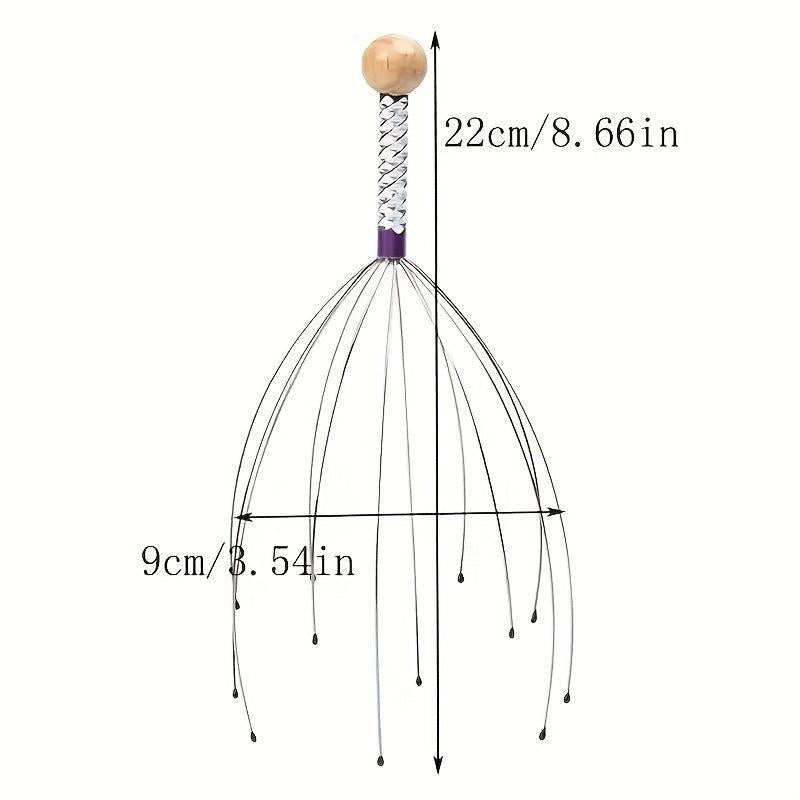 Handheld Scalp Massager for Relaxation Stress Relief Hair Stimulation