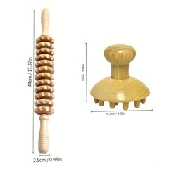 Wood Massager Straight Twelve Wheels Octopus Shape For Muscle Relax
