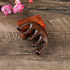 Wooden Massage Comb for Head & Scalp Relaxation