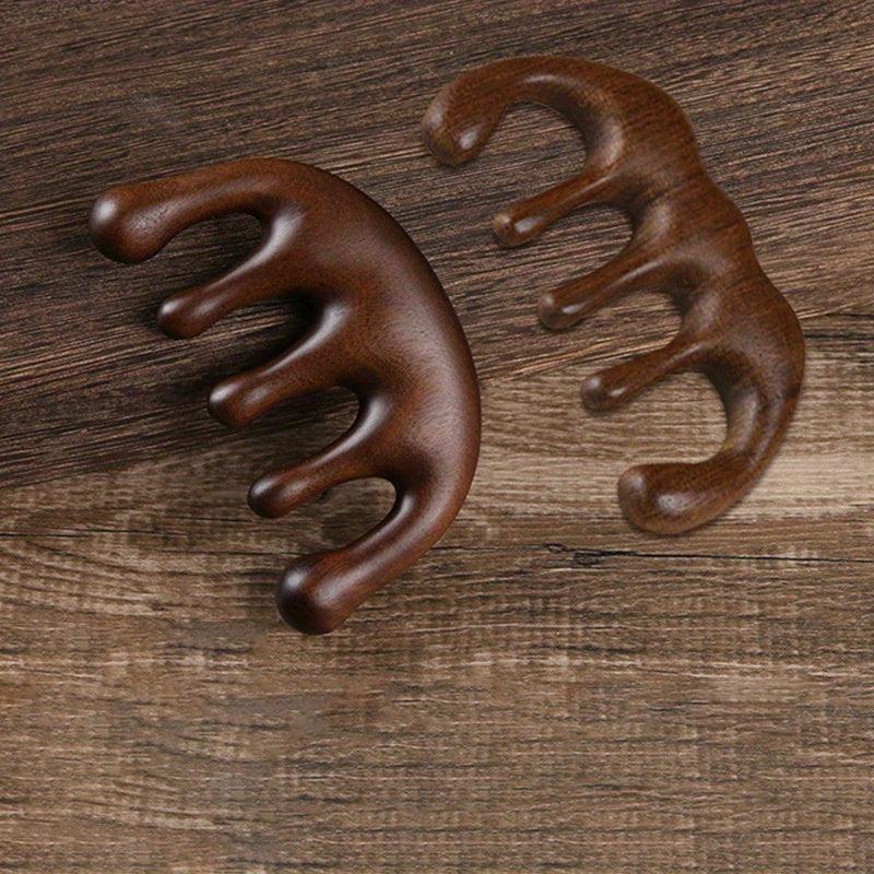 Wooden Massage Comb for Head & Scalp Relaxation