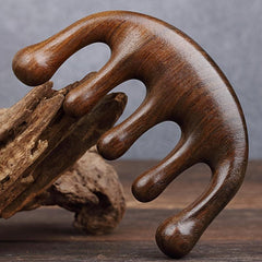 Wooden Massage Comb for Head & Scalp Relaxation