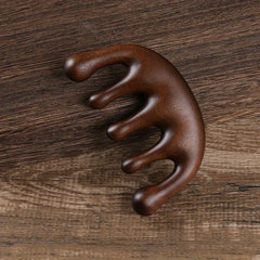 Wooden Massage Comb for Head & Scalp Relaxation