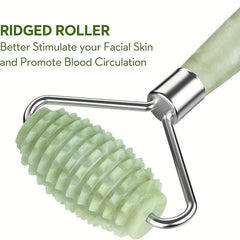 Zirconium Roller & Gua Sha Massage Set for Rejuvenation