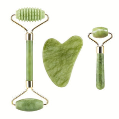 Zirconium Roller & Gua Sha Massage Set for Rejuvenation