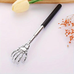 Telescoping Back Scratcher Extendable Plating Ghost Hand Stainless Steel