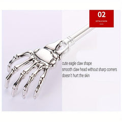 Telescoping Back Scratcher Extendable Plating Ghost Hand Stainless Steel