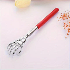 Telescoping Back Scratcher Extendable Plating Ghost Hand Stainless Steel