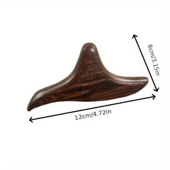 Wood Triangle Sparrow Massager - Purple/Golden Sandalwood