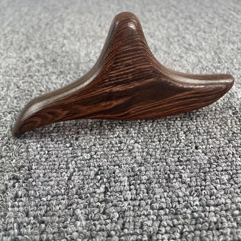 Wood Triangle Sparrow Massager - Purple/Golden Sandalwood