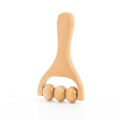 Wooden Roller Massager Body Massage Tool Soothing Face Shoulder Neck Hand Push