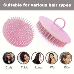 6pcs Hair Scalp Massager Shampoo Brush Scalp Shower Brush