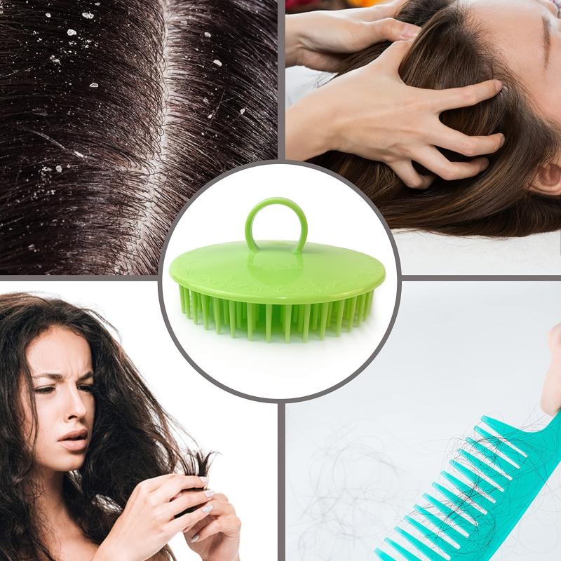 6pcs Hair Scalp Massager Shampoo Brush Scalp Shower Brush