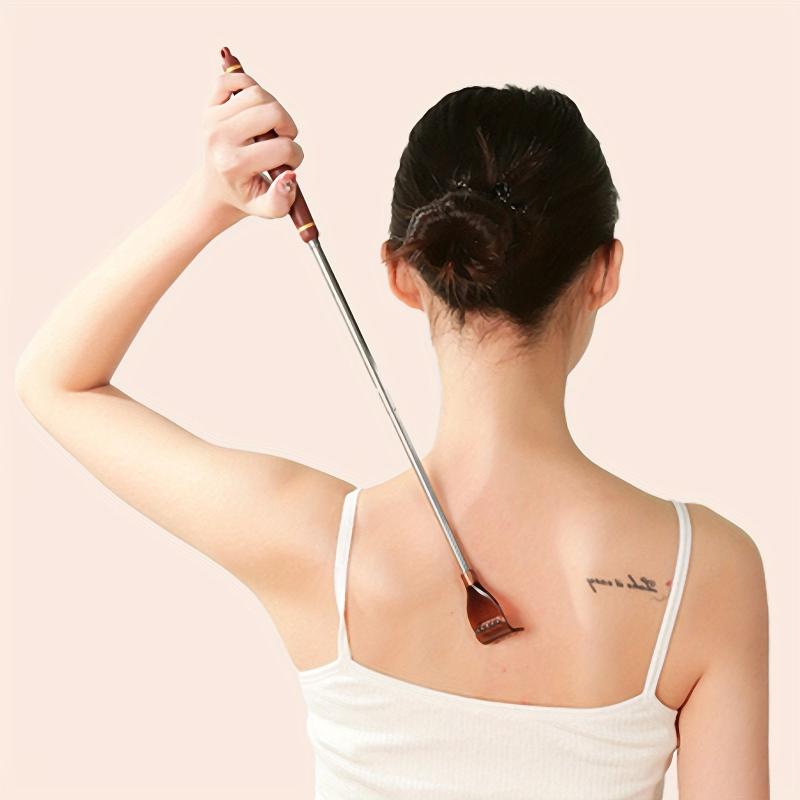 Telescopic Back Scratcher Extendable Metal Claw Pink