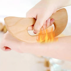 Wooden Gua Sha Tool Leg Arm Massage Massager Sandalwood Maintenance Sheet