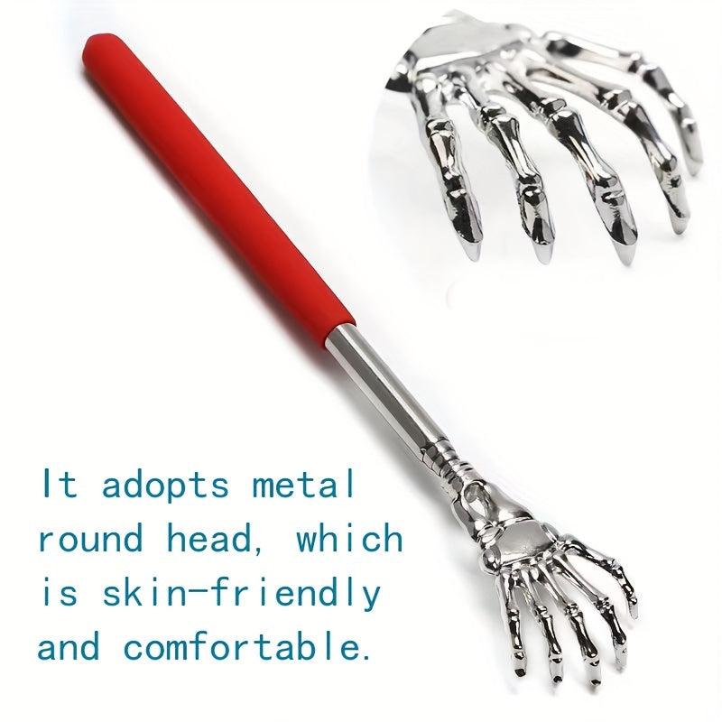 Manual Metal Massager Back Scratcher Telescopic Old Man Scratching Rake