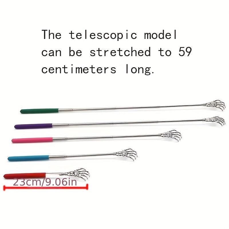 Manual Metal Massager Back Scratcher Telescopic Old Man Scratching Rake