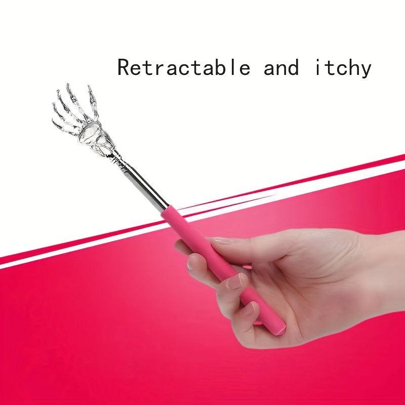 Manual Metal Massager Back Scratcher Telescopic Old Man Scratching Rake