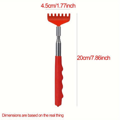 Telescoping Stainless Steel Back Scratcher - Portable Metal Massage Tool