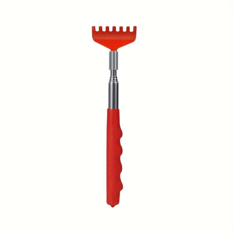 Telescoping Stainless Steel Back Scratcher - Portable Metal Massage Tool