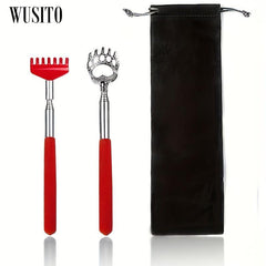 2 Pack Extendable Bear Claw Back Scratcher With Gift Bag - Stocking Stuffers