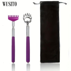 2 Pack Extendable Bear Claw Back Scratcher With Gift Bag - Stocking Stuffers