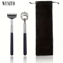 2 Pack Extendable Bear Claw Back Scratcher With Gift Bag - Stocking Stuffers