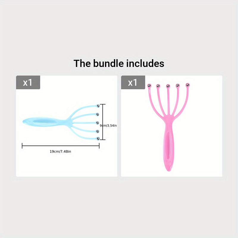 5 Prong Head Massager Finger Massager Scalp Tool